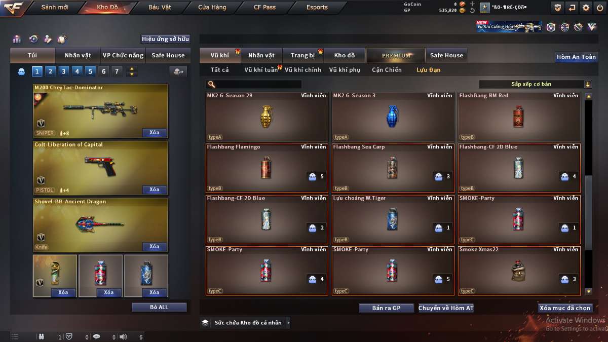 shop acc cf uy tin gia re